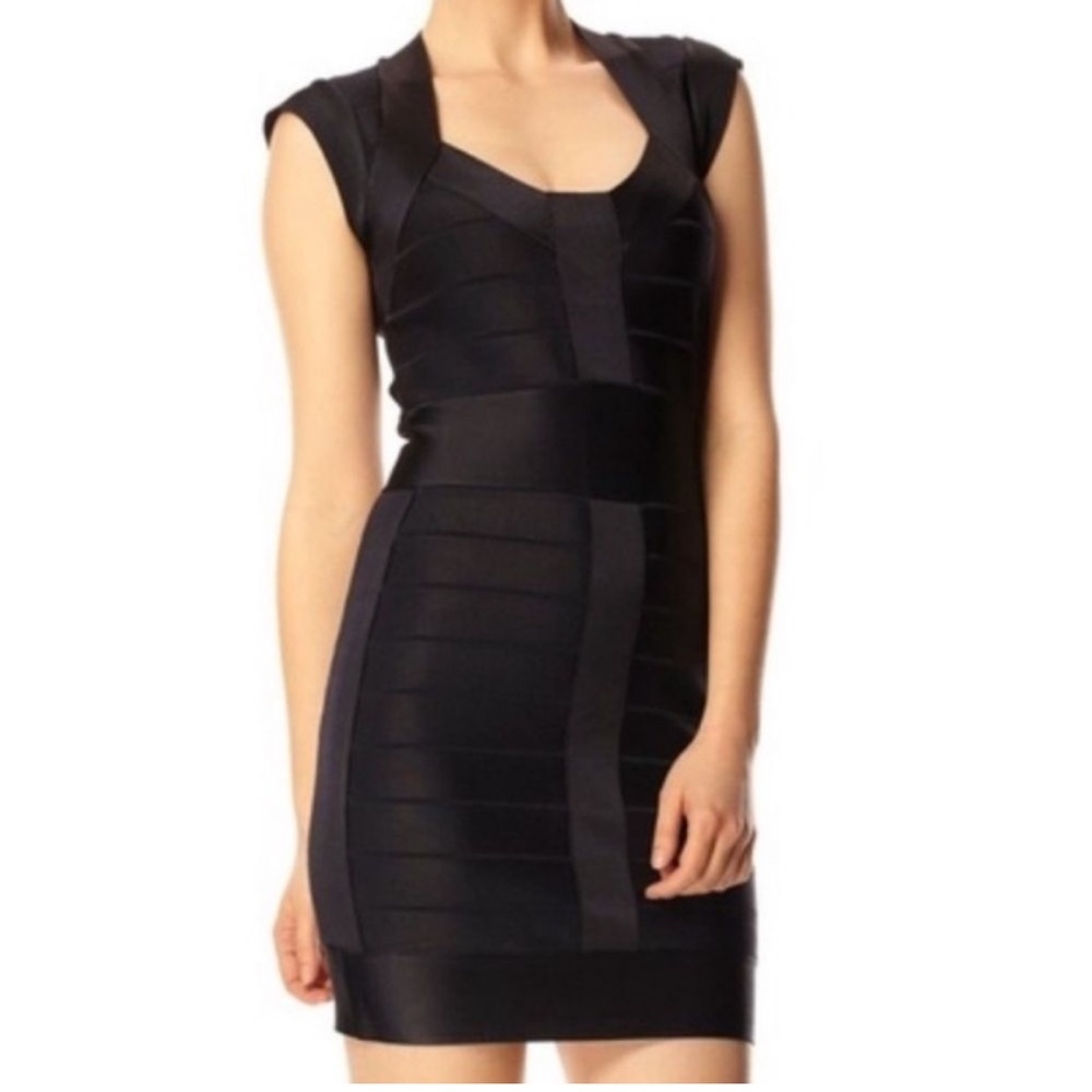French Connection black bandage dress